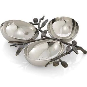 MICHAEL ARAM OLIVE BRANCH Triple Compartment Dish